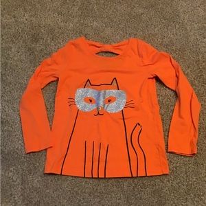 Carters Cat Halloween Girls Shirt sz 7